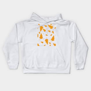 Leaves Seamless Pattern. Abstract Leaves Texture Kids Hoodie